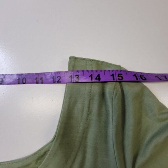 Green Long Dress Bamboo Dress Maxi Midi Dress _ Size L - Picture 11 of 14